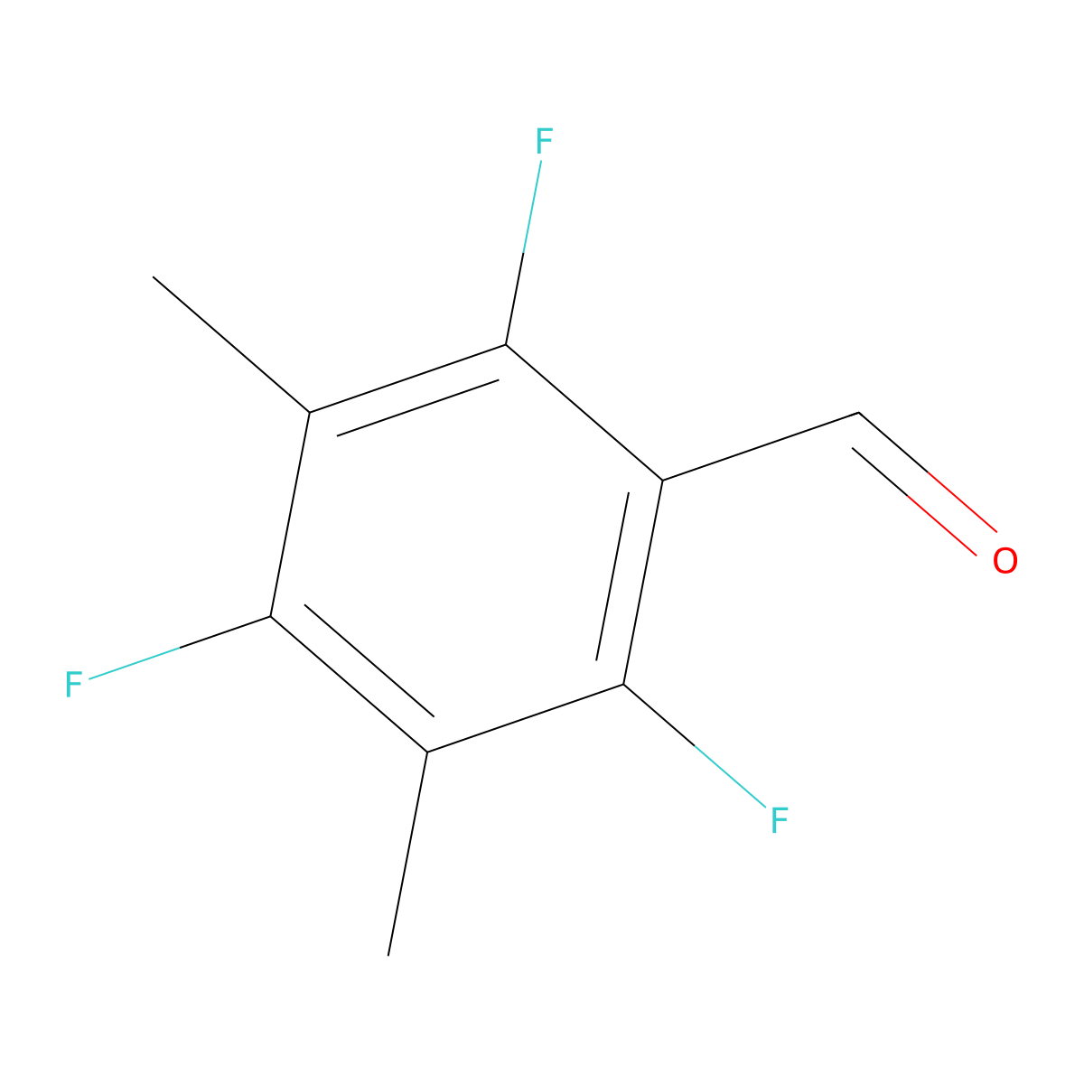 2,4,6-Trifluoro-3,5-dimethylbenzaldehyde molecular structure, CAS 1951441-62-5