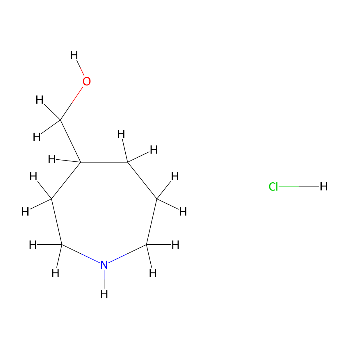 Azepan-4-ylmethanol hydrochloride molecular structure, CAS 1951441-82-9