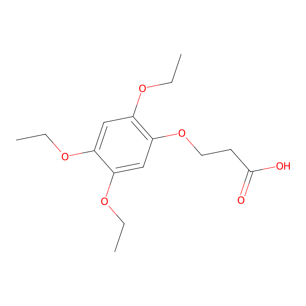 3-(2,4,5-Triethoxyphenoxy)propionic acid molecular structure, CAS 1951442-04-8