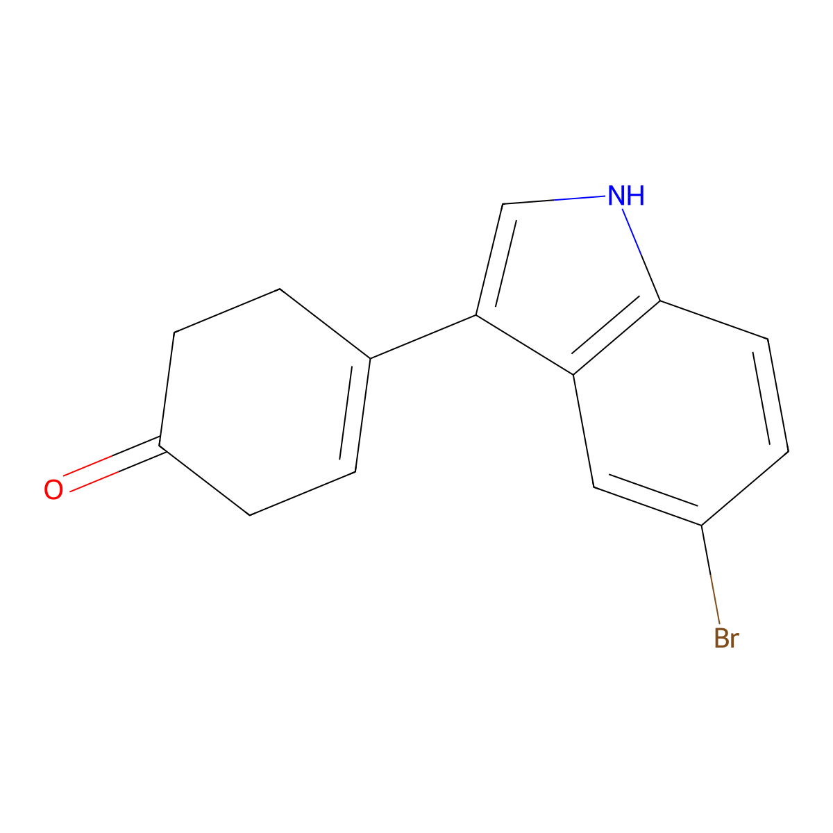 4-(5-Bromo-1H-indol-3-yl)cyclohex-3-enone molecular structure, CAS 1951442-15-1