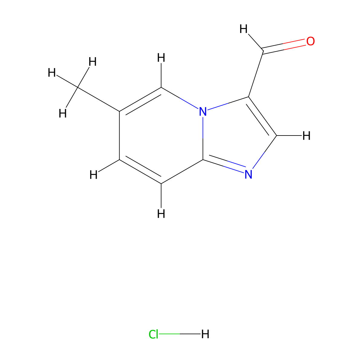 6-Methyl-imidazo[1,2-a]pyridine-3-carbaldehyde hydrochloride molecular structure, CAS 1951444-59-9