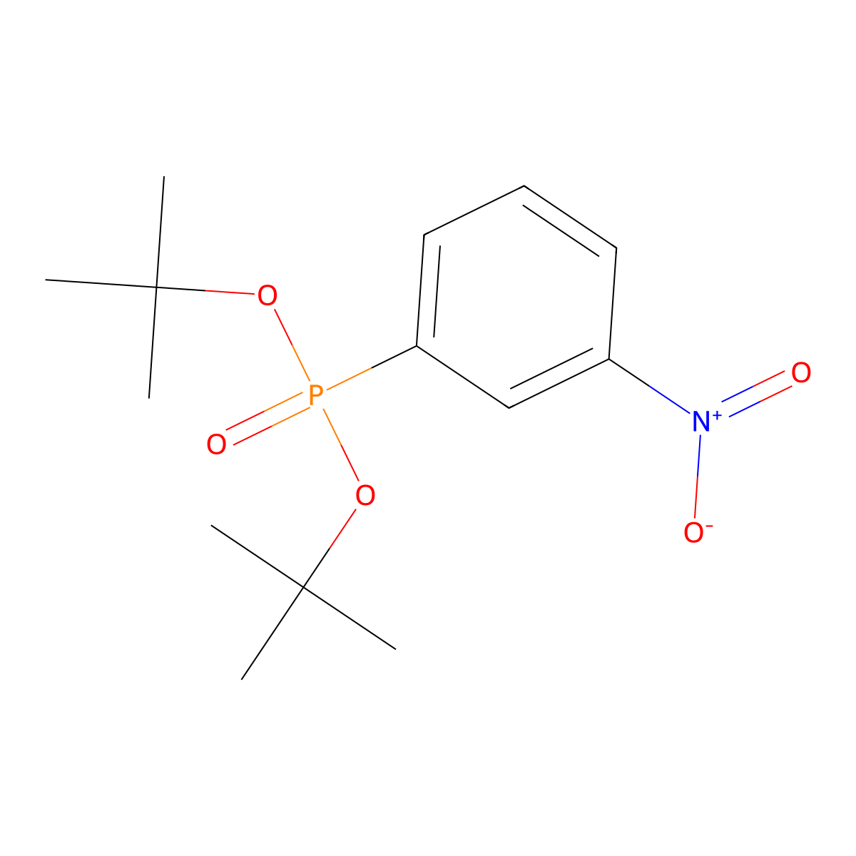 Di-tert-butyl(3-nitrophenyl)phosphonate molecular structure, CAS 1951444-70-4