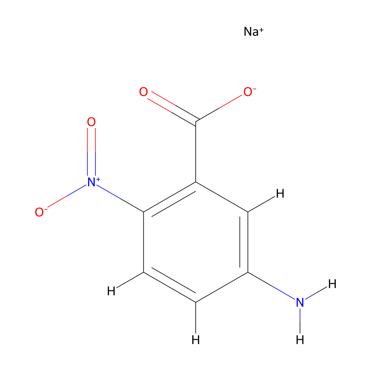 Sodium 5-amino-2-nitrobenzoate molecular structure, CAS 1951444-76-0
