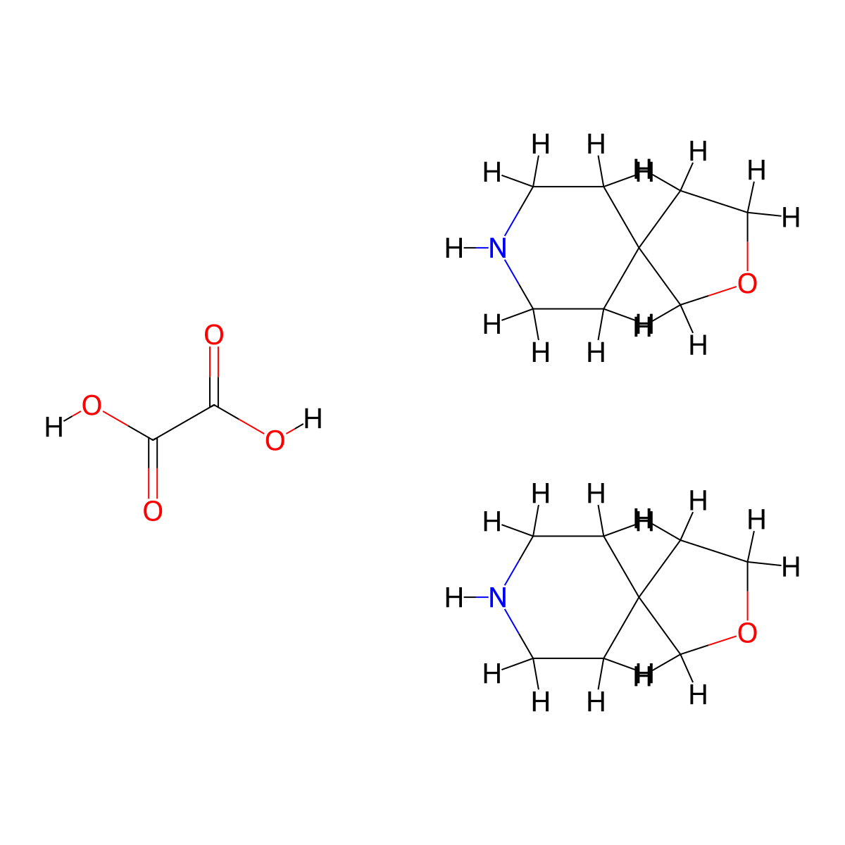 2-Oxa-8-azaspiro[4.5]decane hemioxalate molecular structure, CAS 1951444-83-9