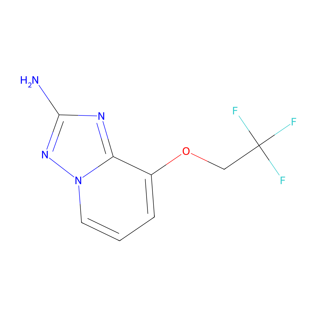 8-(2,2,2-Trifluoroethoxy)-[1,2,4]triazolo[1,5-a]pyridin-2-amine molecular structure, CAS 1951444-85-1