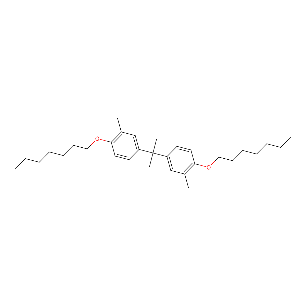 2,2-Bis(4-(heptyloxy)-3-methylphenyl)propane molecular structure, CAS 1951444-94-2