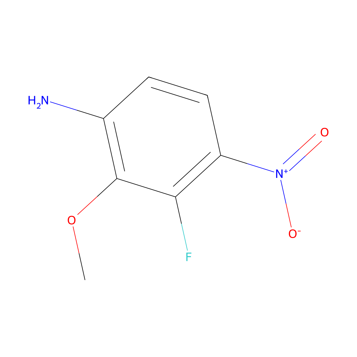 3-Fluoro-2-methoxy-4-nitroaniline molecular structure, CAS 1951445-06-9