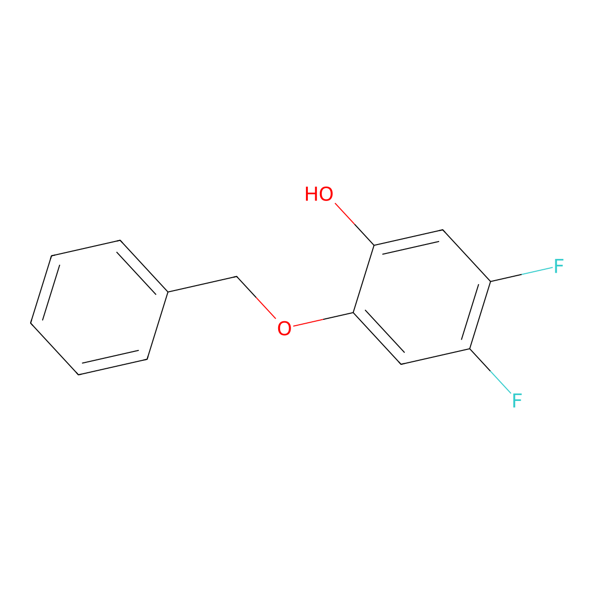 2-(Benzyloxy)-4,5-difluorophenol molecular structure, CAS 1951445-10-5
