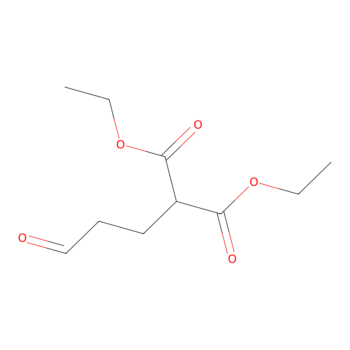 Diethyl (3-oxopropyl)malonate molecular structure, CAS 19515-61-8