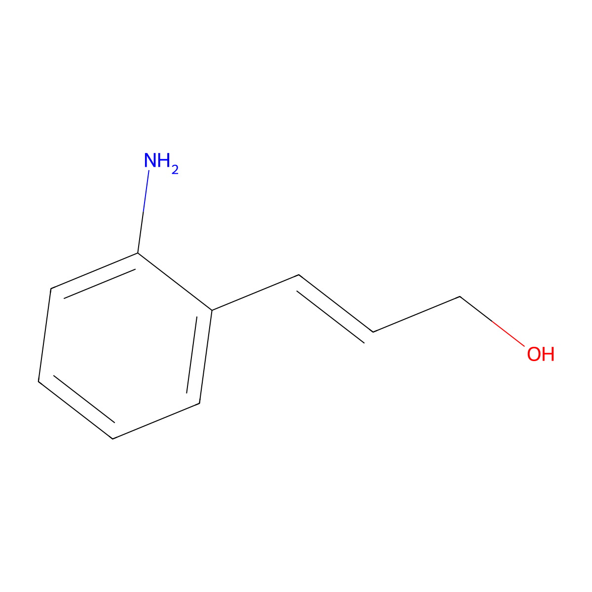 (E)-3-(2-aminophenyl)prop-2-en-1-ol molecular structure, CAS 195191-58-3