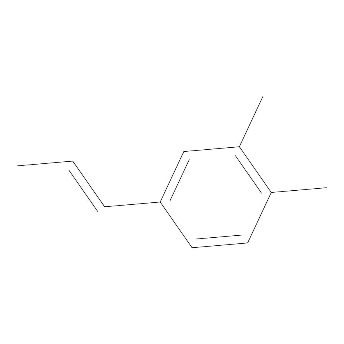 (E)-1,2-Dimethyl-4-(prop-1-en-1-yl)benzene molecular structure, CAS 195192-85-9