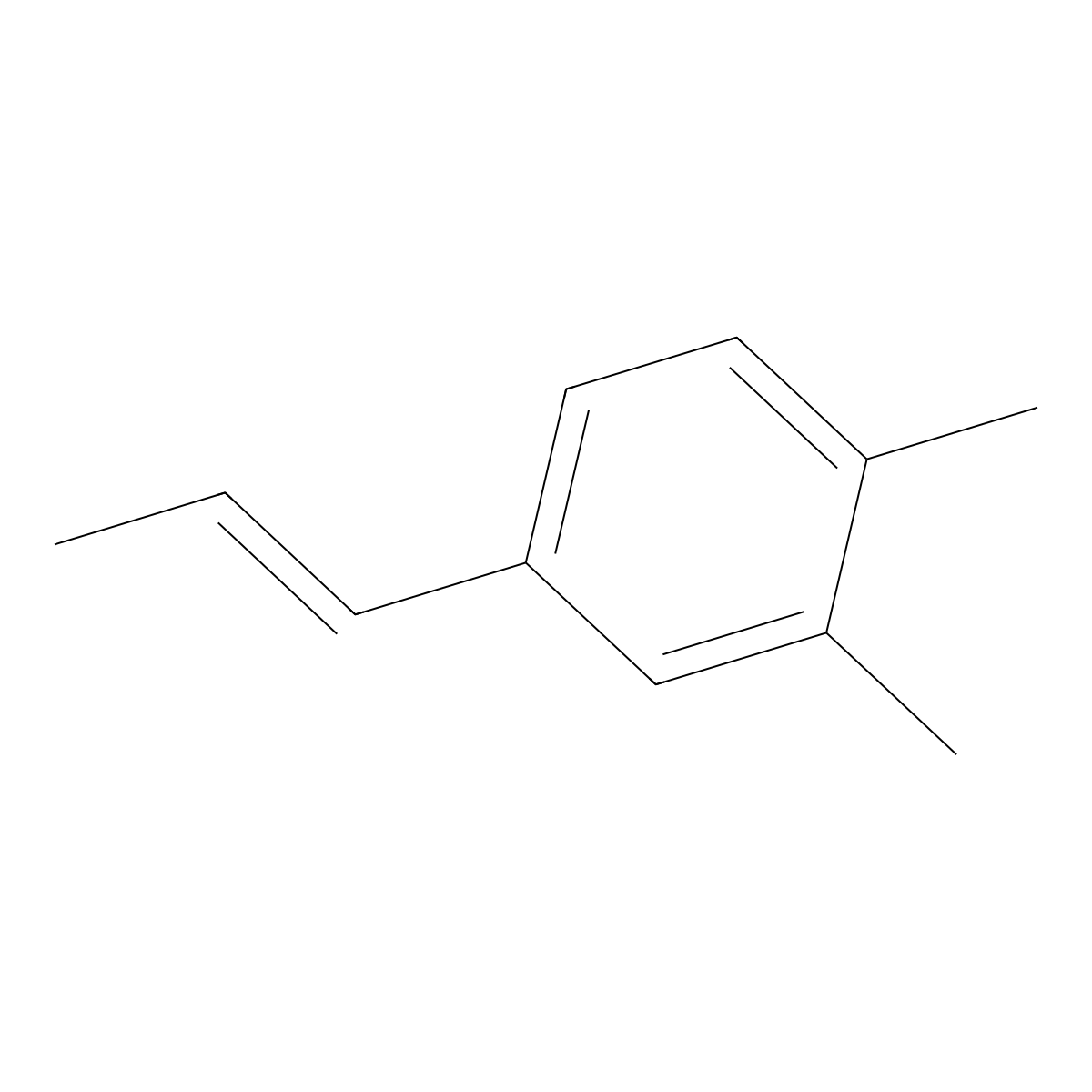 (E)-1,2-Dimethyl-4-(prop-1-en-1-yl)benzene molecular structure, CAS 195192-85-9