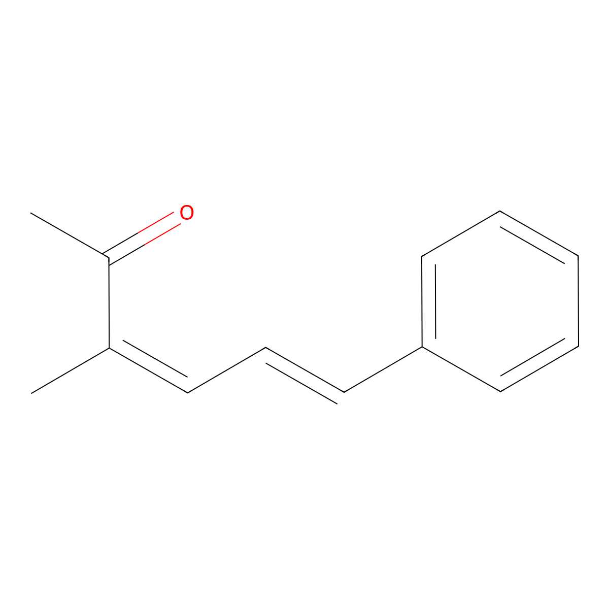 3,5-Hexadien-2-one, 3-methyl-6-phenyl- molecular structure, CAS 19520-38-8