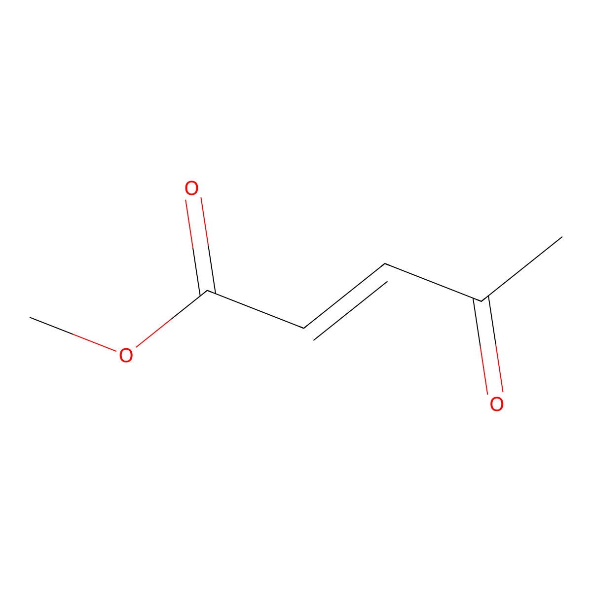 Methyl 4-oxopent-2-enoate molecular structure, CAS 19522-27-1
