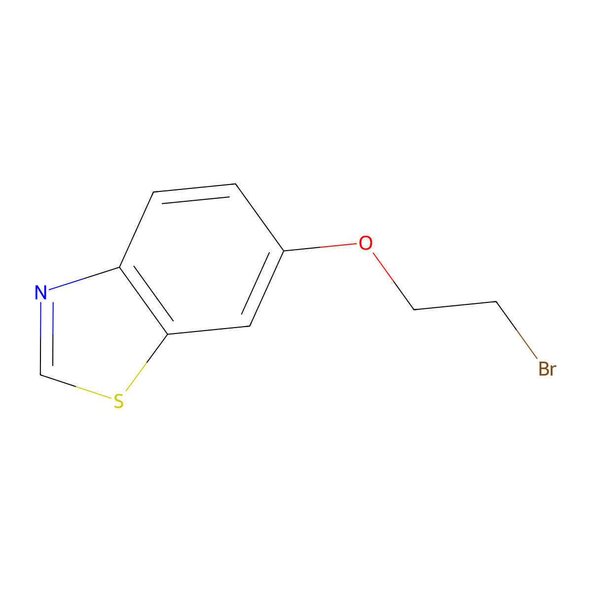 6-(2-Bromoethoxy)-benzothiazole molecular structure, CAS 1952242-41-9
