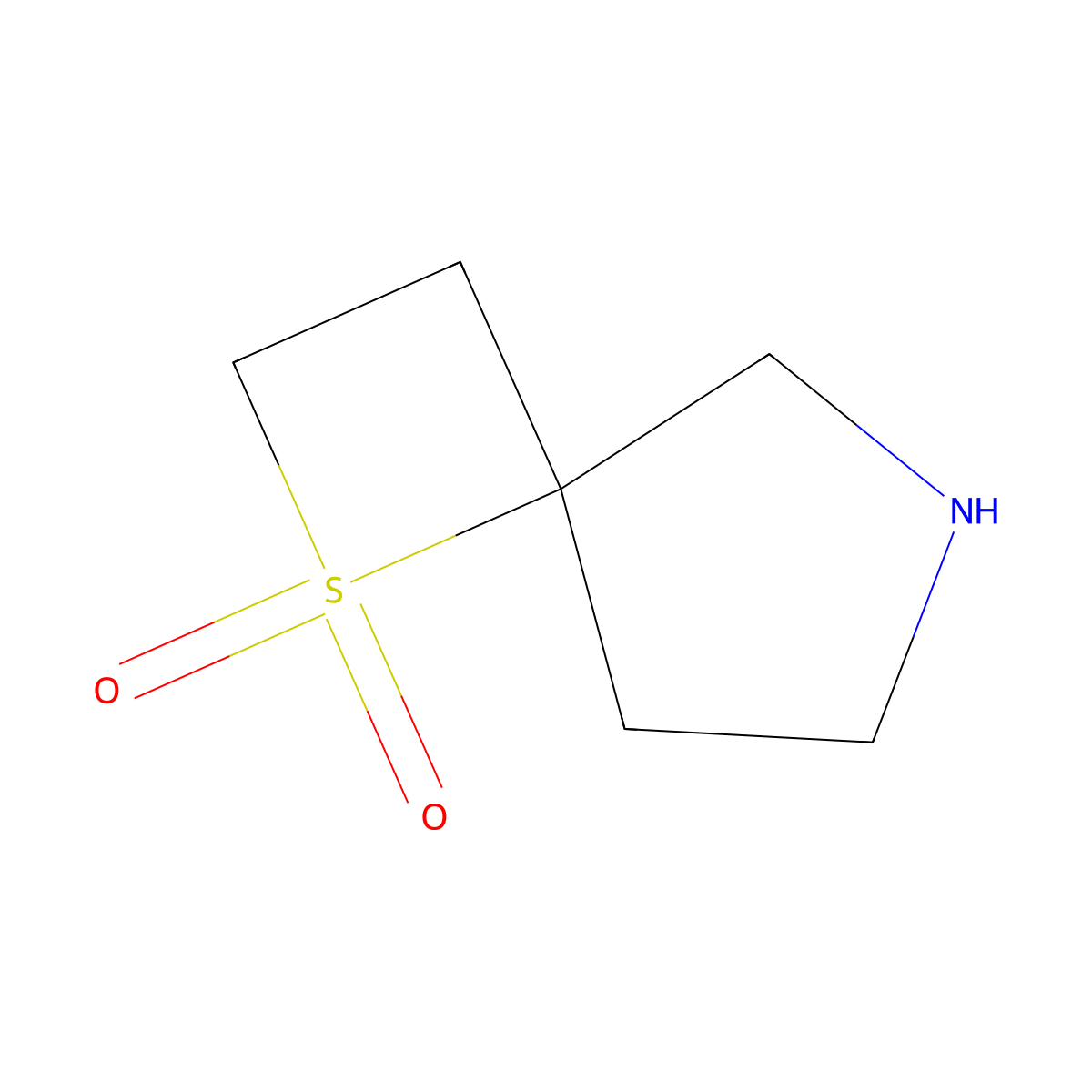 1-Thia-6-azaspiro[3.4]octane 1,1-dioxide molecular structure, CAS 1952254-00-0