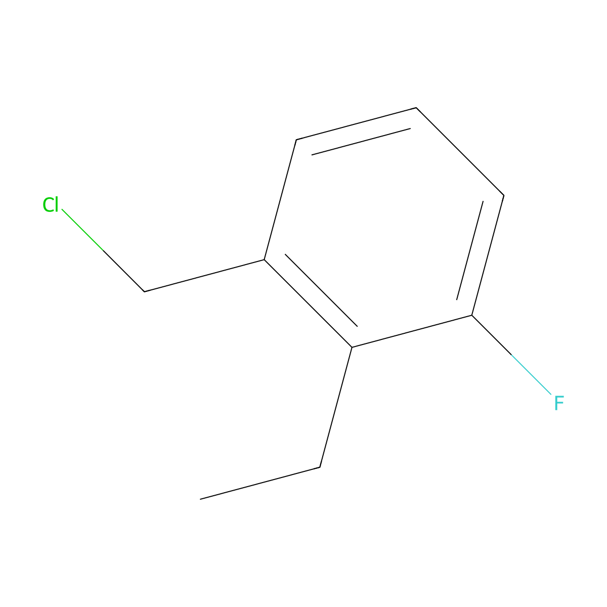 1-(Chloromethyl)-2-ethyl-3-fluorobenzene molecular structure, CAS 1952254-39-5