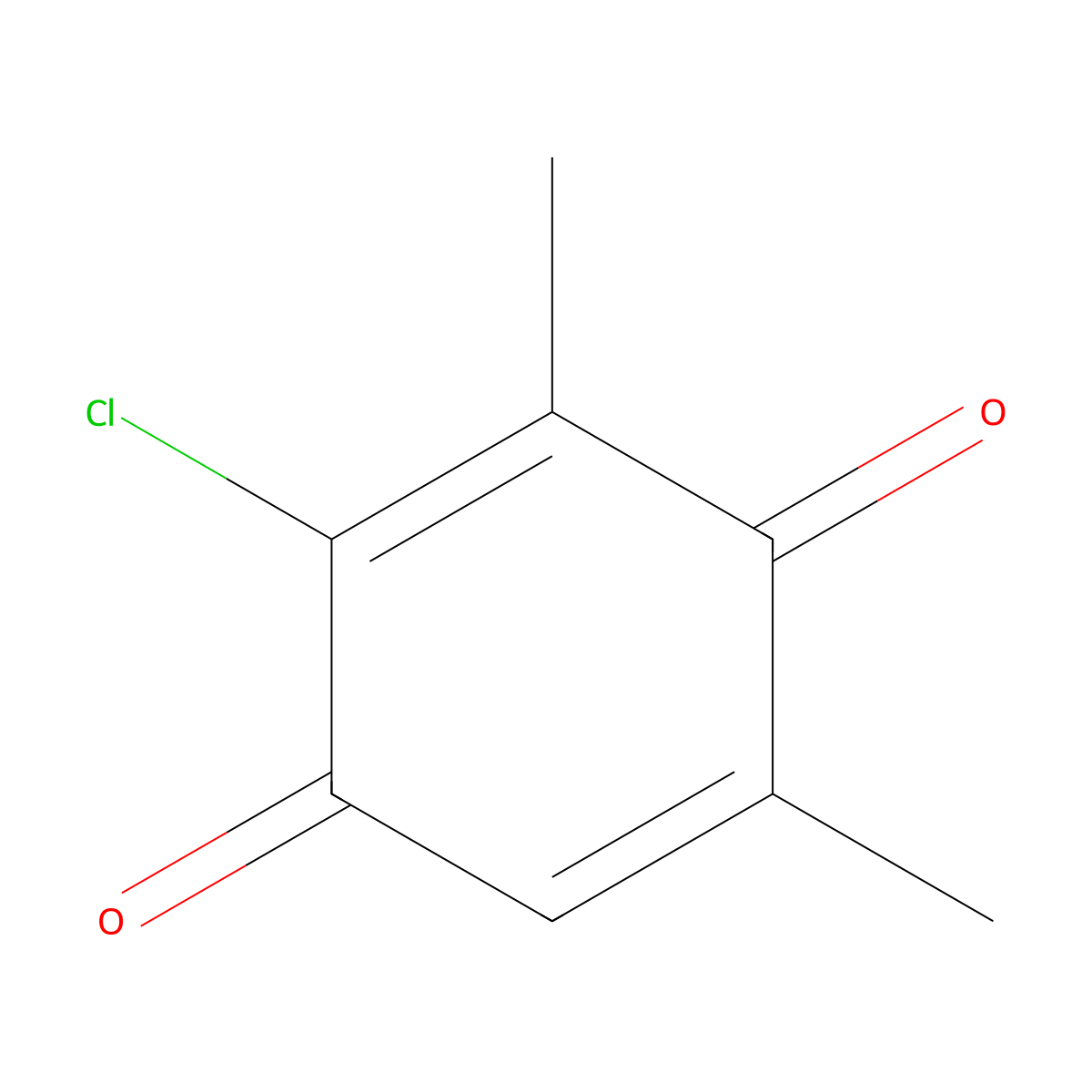 2-Chloro-3,5-dimethylcyclohexa-2,5-diene-1,4-dione molecular structure, CAS 19523-54-7