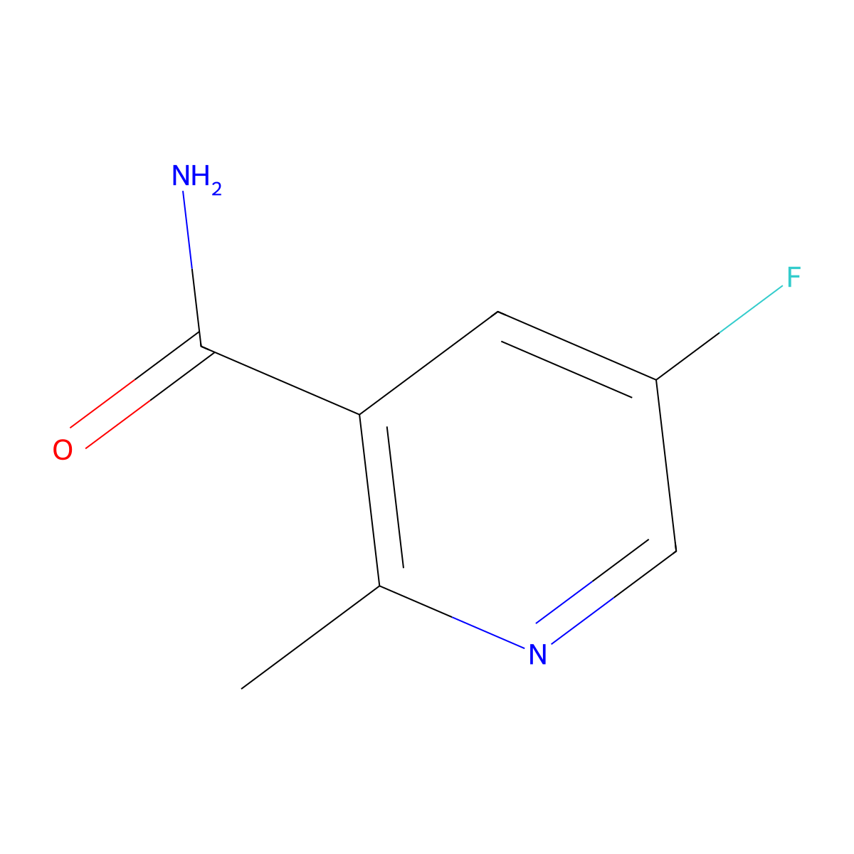 5-Fluoro-2-methylpyridine-3-carboxamide molecular structure, CAS 1952314-38-3