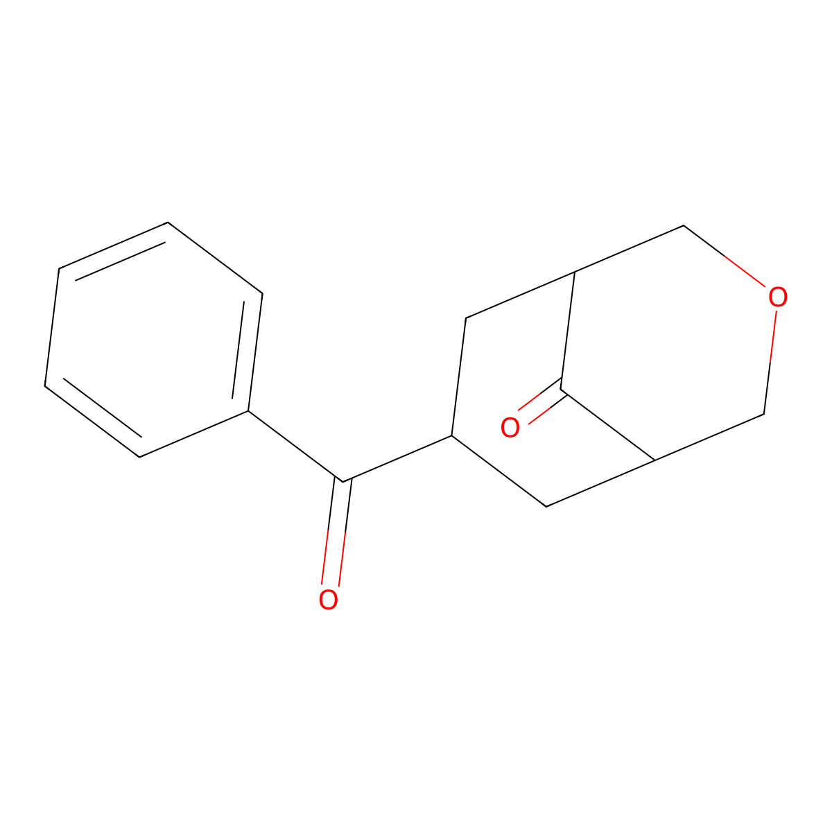 7-Benzoyl-3-oxabicyclo[3.3.1]nonan-9-one molecular structure, CAS 1952348-85-4