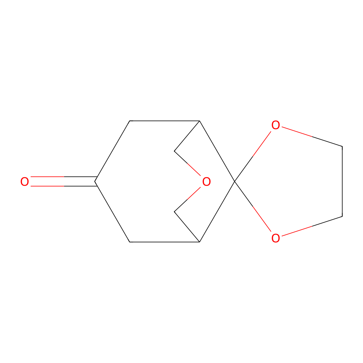 3-Oxaspiro[bicyclo[3.3.1]nonane-9,2'-[1,3]dioxolan]-7-one molecular structure, CAS 1952348-87-6