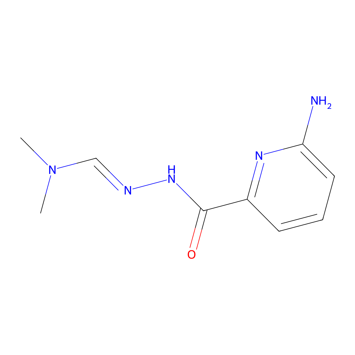 6-Amino-N-[2-(dimethylamino)-1-azavinyl]pyridine-2-carboxamide molecular structure, CAS 1952356-97-6