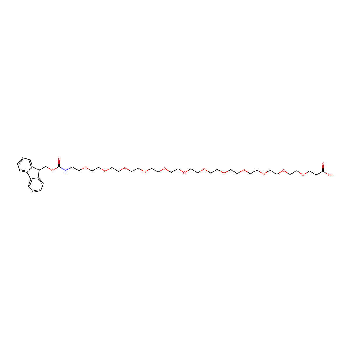 (Fmoc-amino)-PEG12-C2-Carboxylic Acid molecular structure, CAS 1952360-91-6