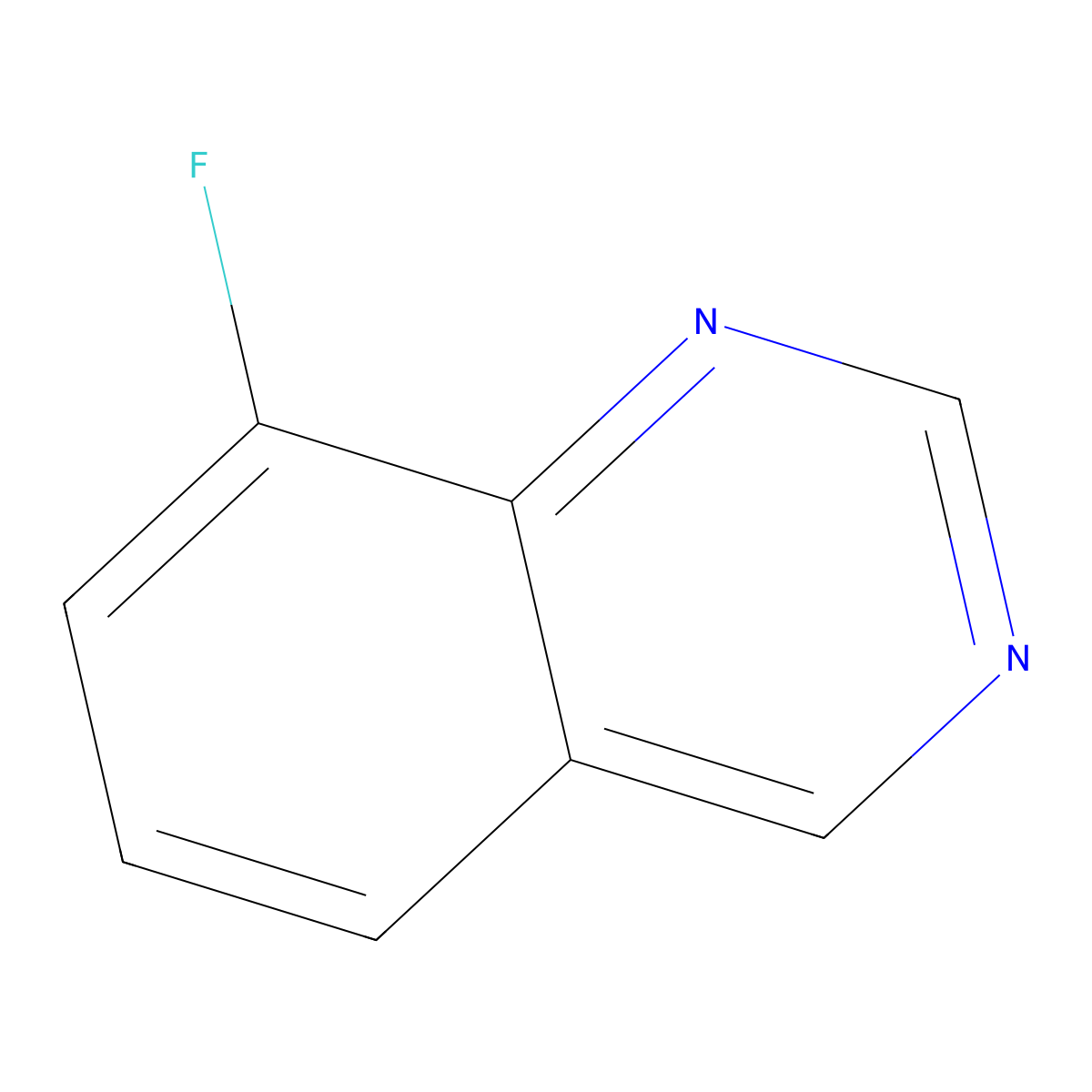 8-Fluoroquinazoline molecular structure, CAS 195248-86-3