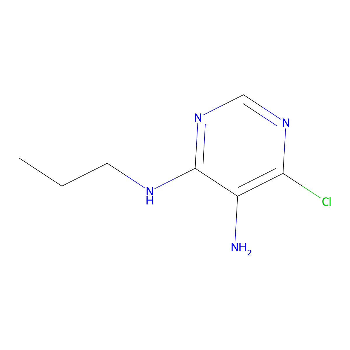 6-Chloro-N4-propyl-4,5-pyrimidinediamine molecular structure, CAS 195252-56-3