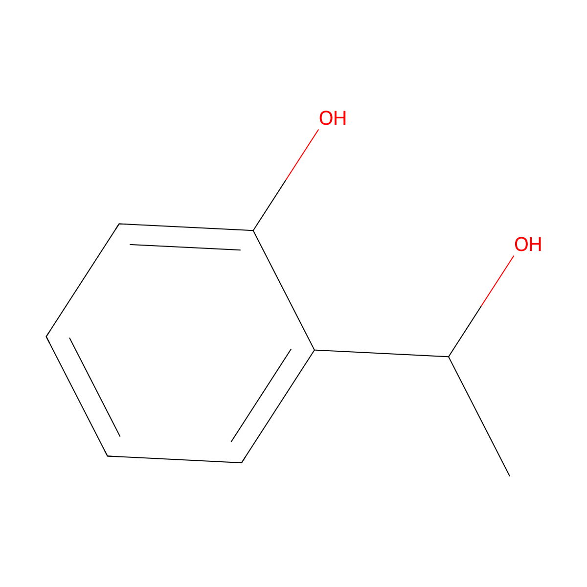 2-[(1S)-1-hydroxyethyl]phenol molecular structure, CAS 195257-74-0