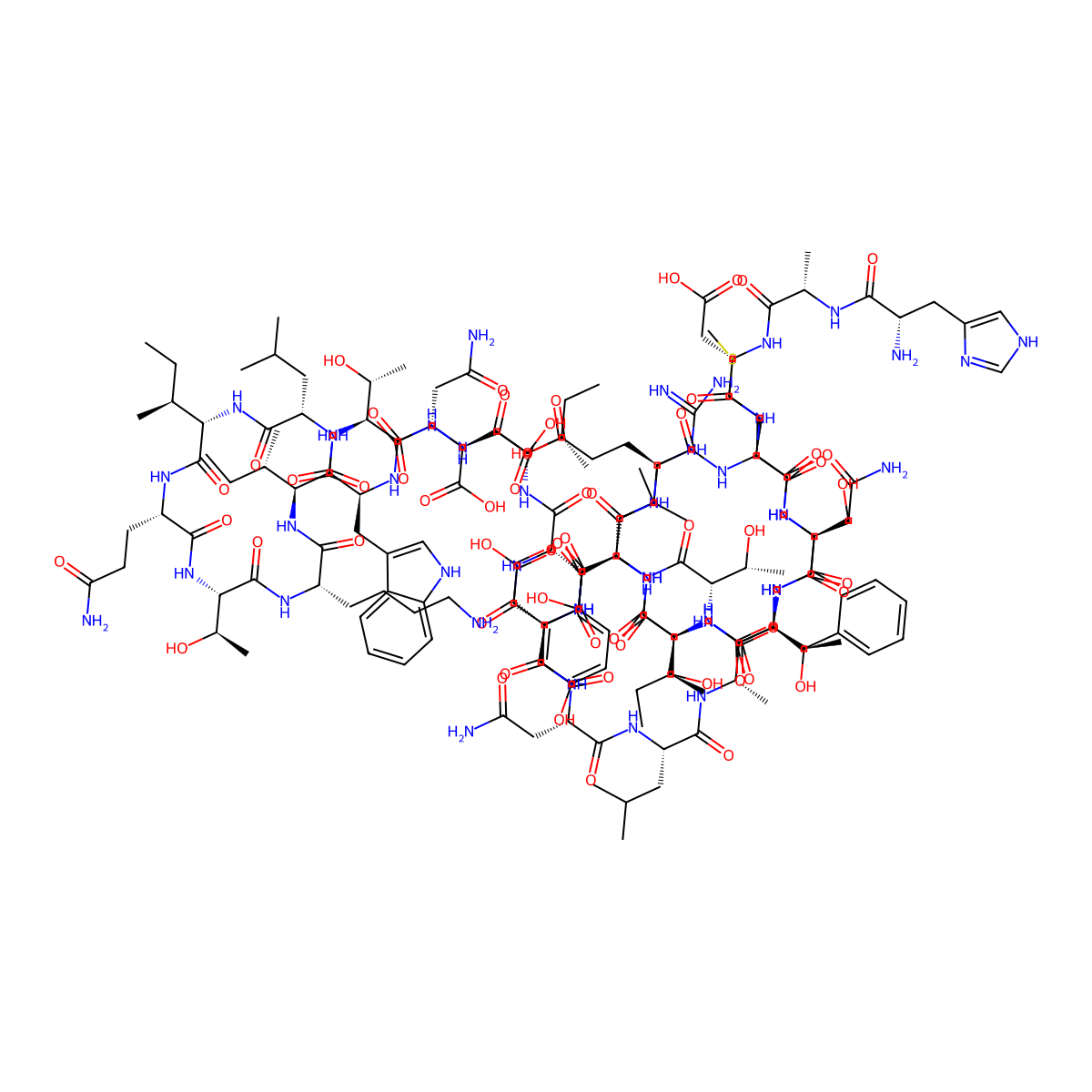 GLP-2 (rat) molecular structure, CAS 195262-56-7