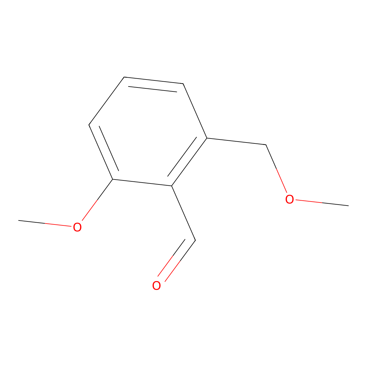2-Methoxy-6-(methoxymethyl)benzaldehyde molecular structure, CAS 195299-12-8