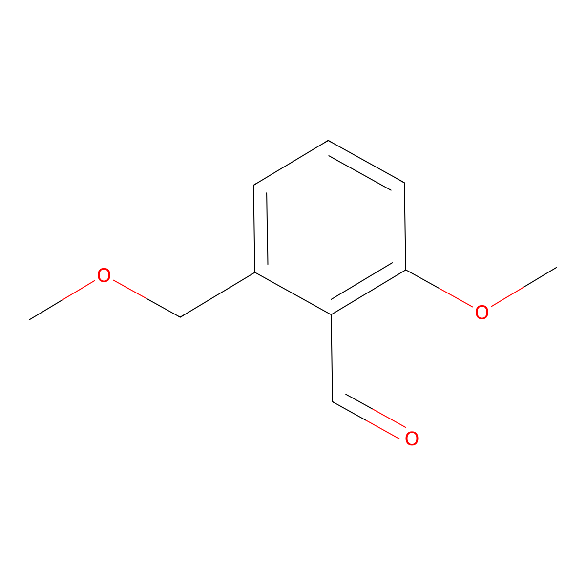 2-Methoxy-6-(methoxymethyl)benzaldehyde molecular structure, CAS 195299-12-8