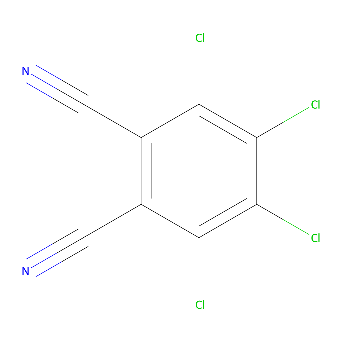 1,2-Benzenedicarbonitrile, 3,4,5,6-tetrachloro- molecular structure, CAS 1953-99-7