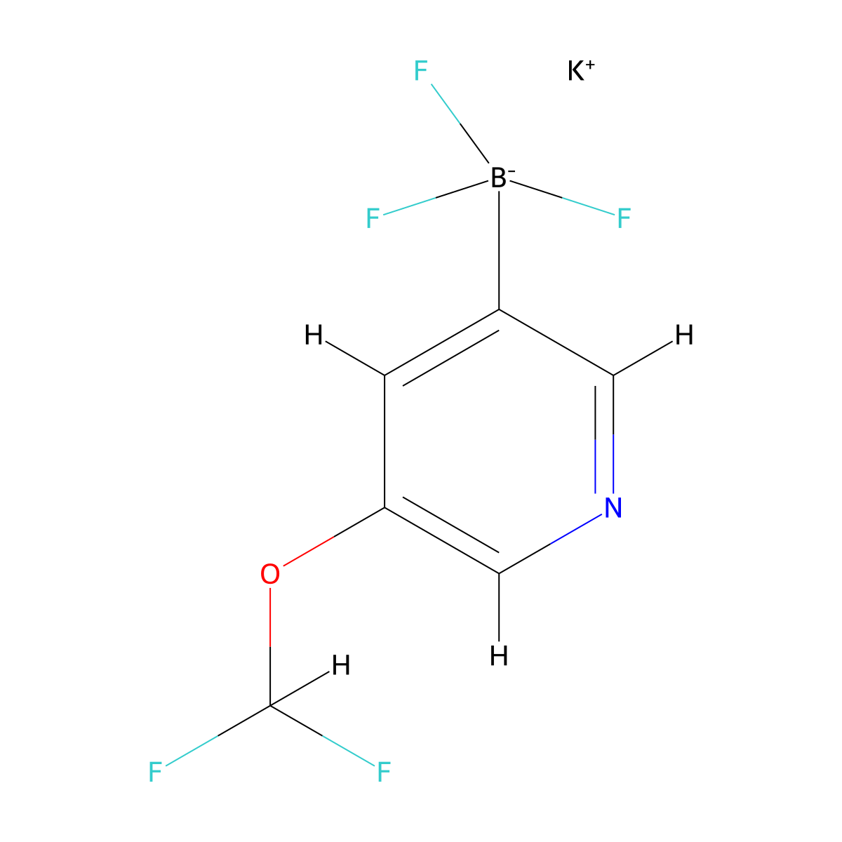 Potassium (5-(difluoromethoxy)pyridin-3-yl)trifluoroborate molecular structure, CAS 1953098-33-3