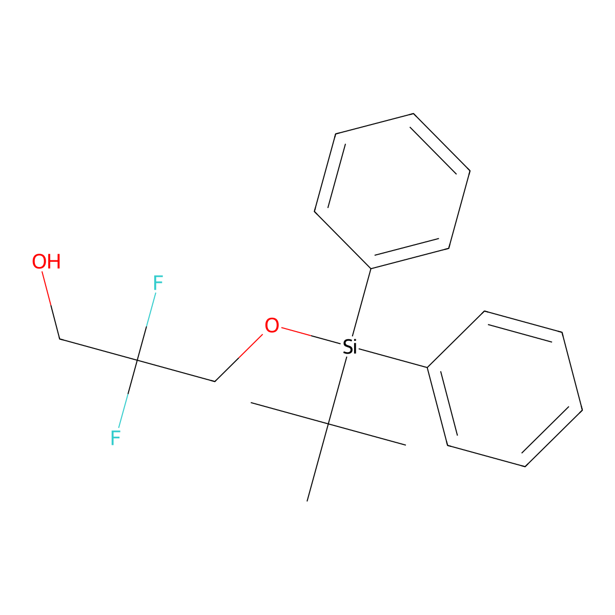 3-((tert-Butyldiphenylsilyl)oxy)-2,2-difluoropropan-1-ol molecular structure, CAS 1953133-33-9