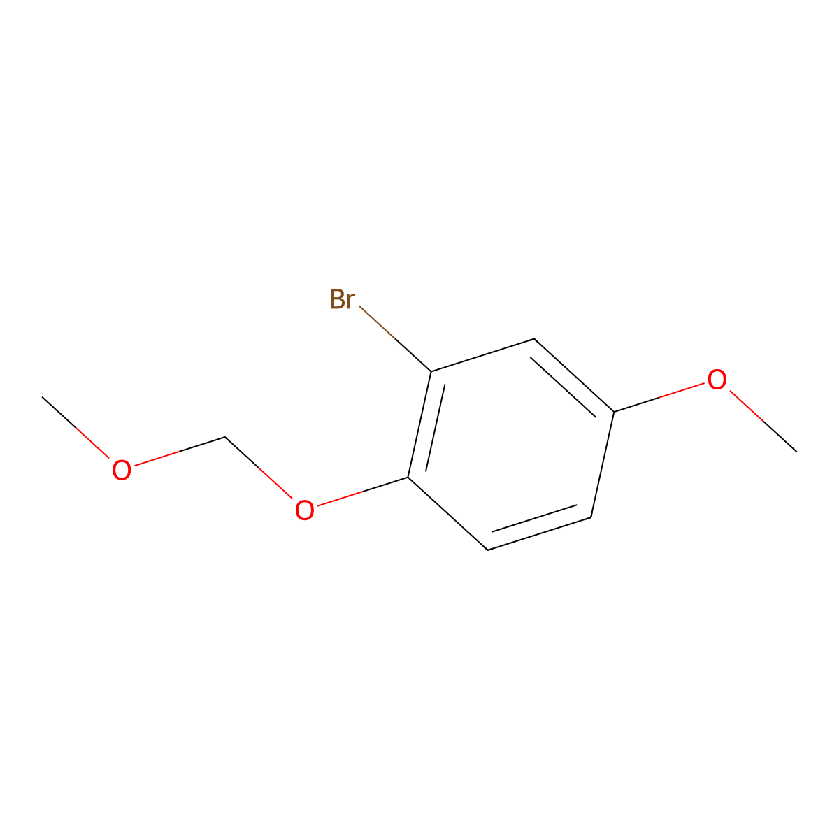 2-Bromo-4-methoxy-1-(methoxymethoxy)benzene molecular structure, CAS 195314-47-7