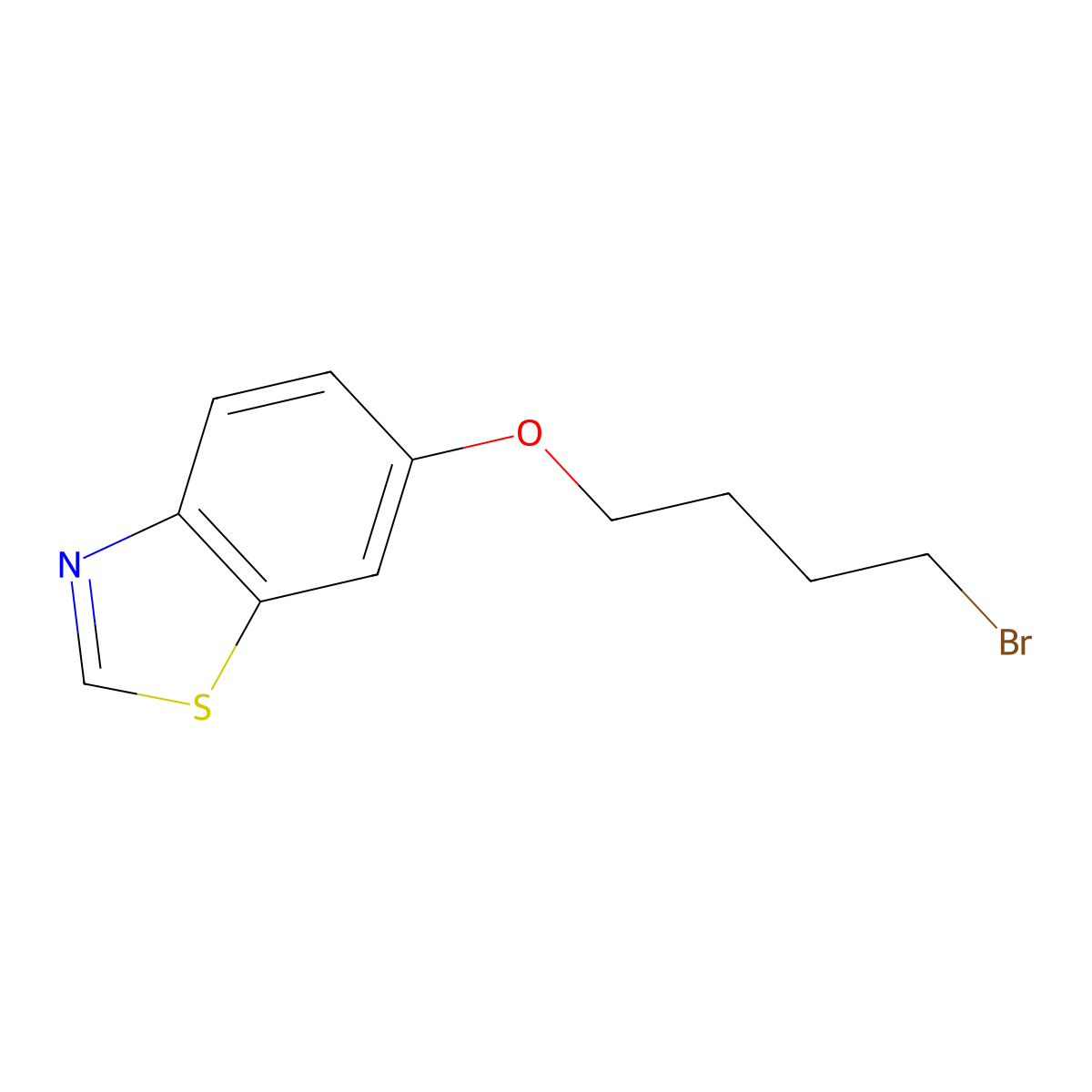 6-(4-Bromobutoxy)benzo[d]thiazole molecular structure, CAS 1953183-92-0