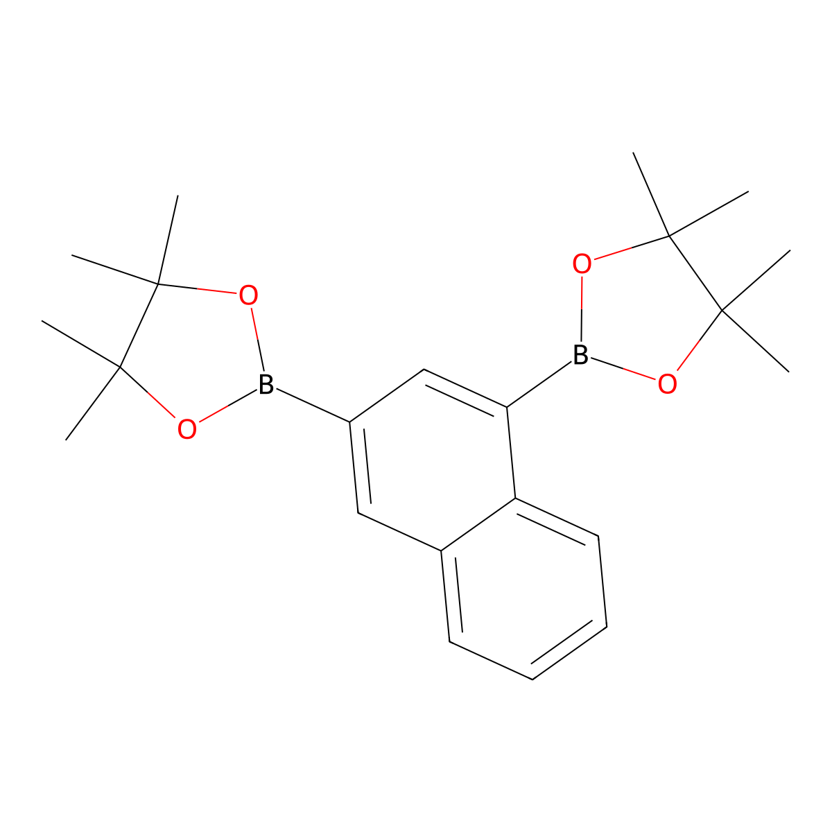 2,2'-(Naphthalene-1,3-diyl)bis(4,4,5,5-tetramethyl-1,3,2-dioxaborolane) molecular structure, CAS 1953228-68-6