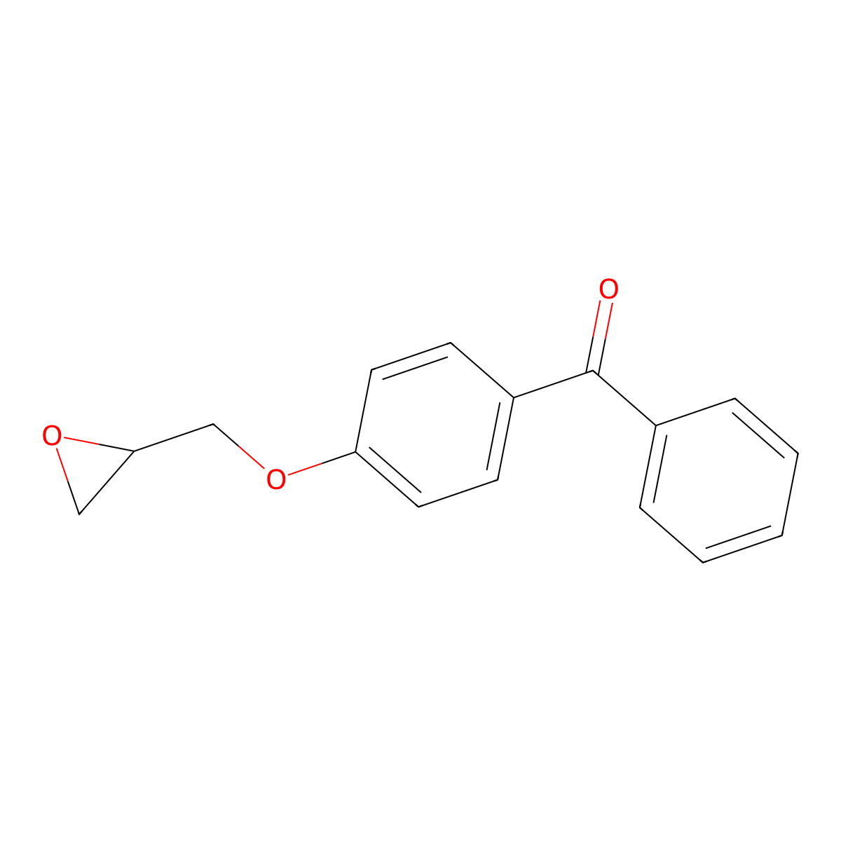 2-[(4-Benzoylphenoxy)methyl]oxirane molecular structure, CAS 19533-07-4