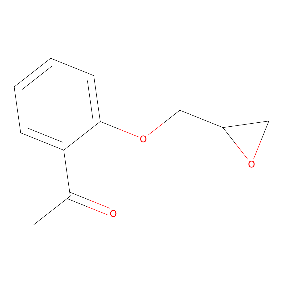 1-(2-Acetylphenoxy)-2,3-epoxypropane molecular structure, CAS 19533-08-5