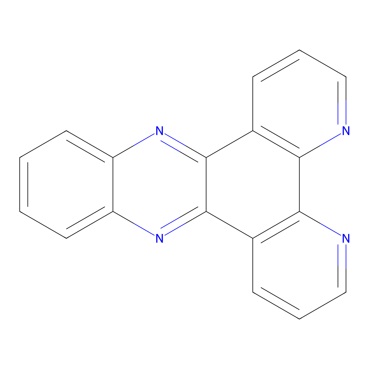 Dipyridophenazine molecular structure, CAS 19535-47-8