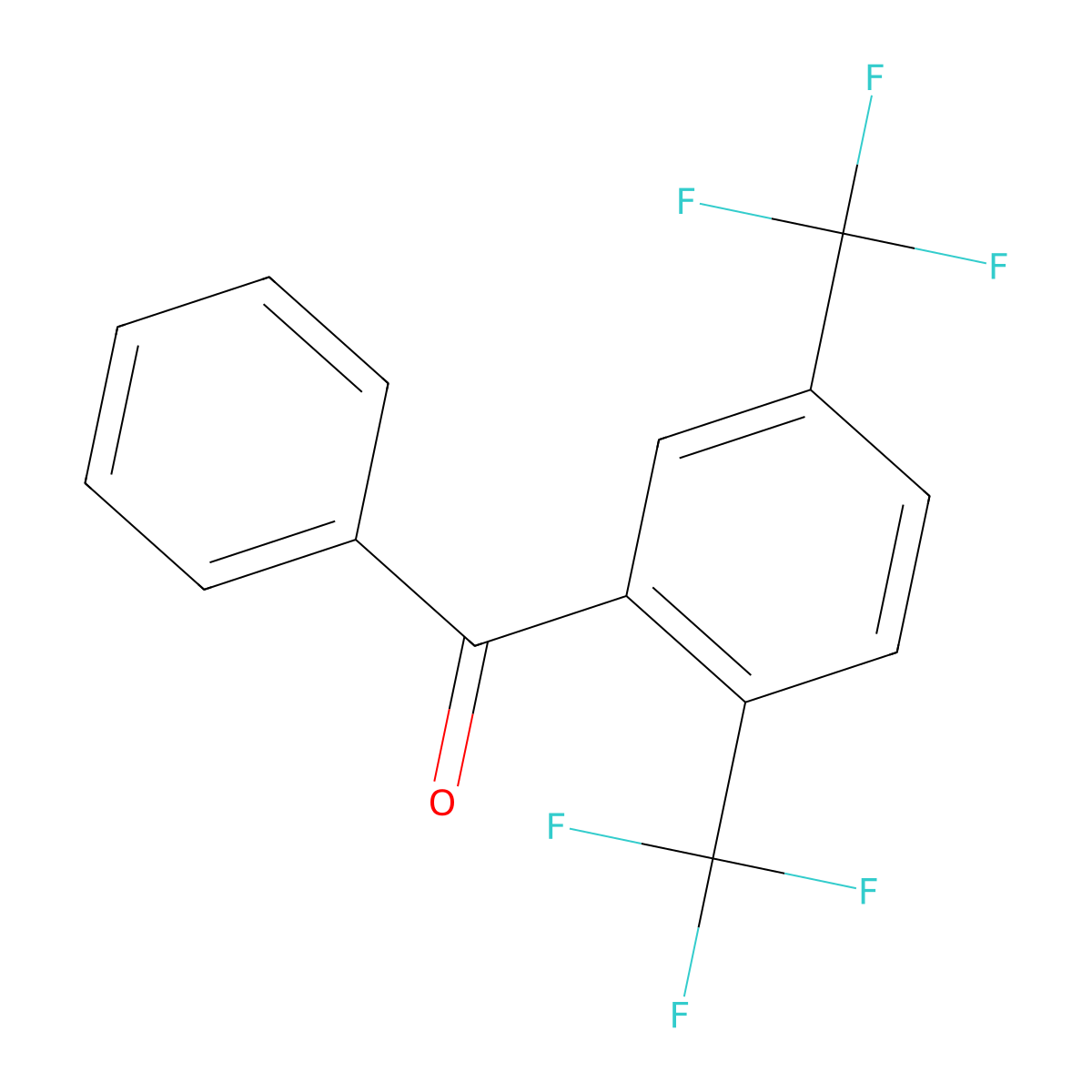 [2,5-Bis(trifluoromethyl)phenyl]phenylmethanone molecular structure, CAS 195371-91-6