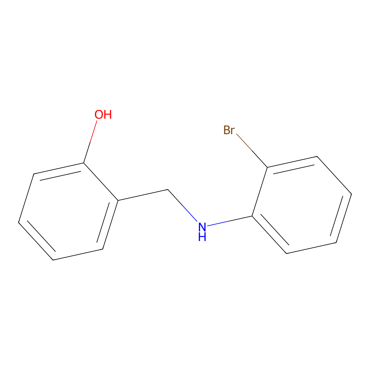 2-[(2-Bromoanilino)methyl]phenol molecular structure, CAS 195372-29-3