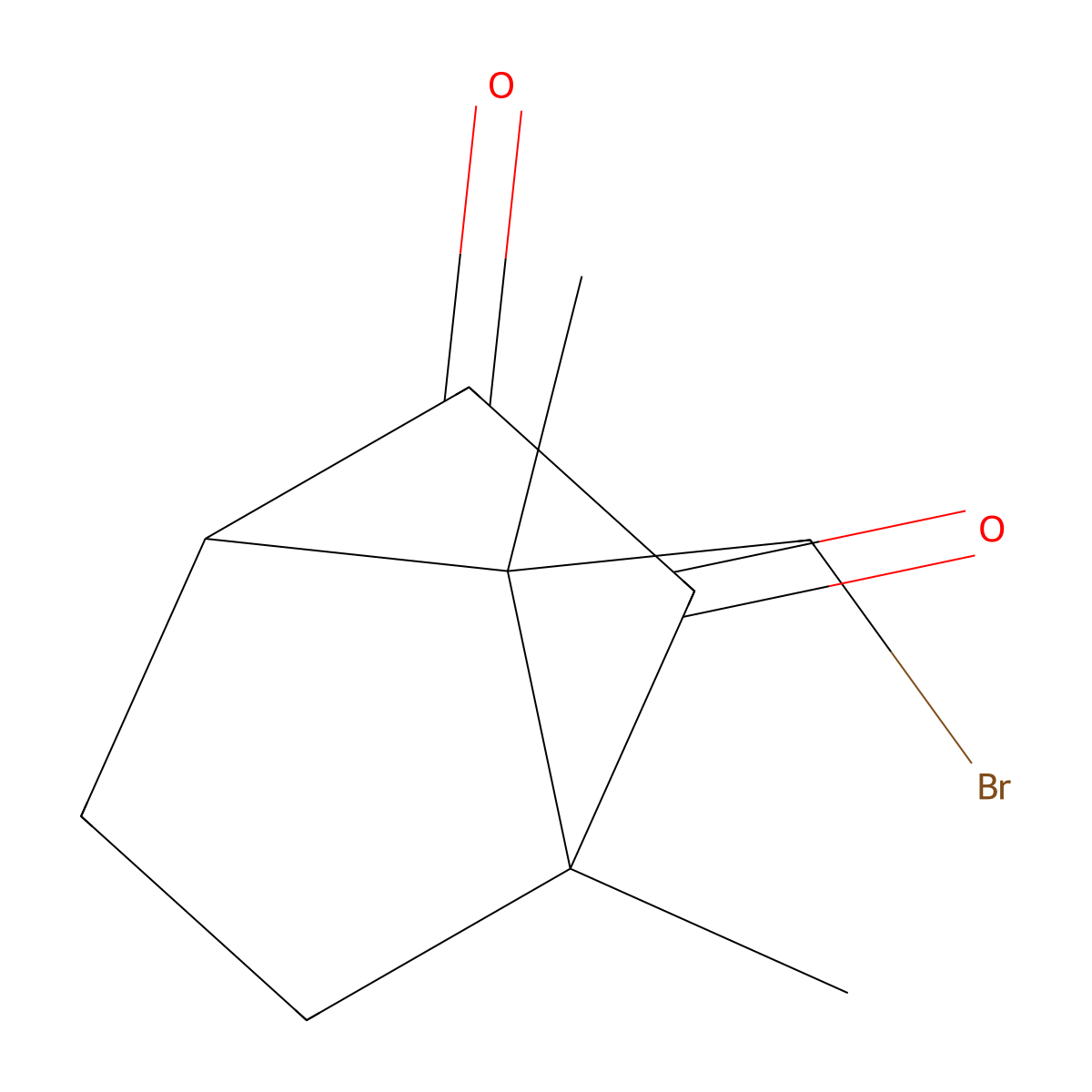 7-(Bromomethyl)-1,7-dimethylbicyclo[2.2.1]heptane-2,3-dione molecular structure, CAS 195372-42-0