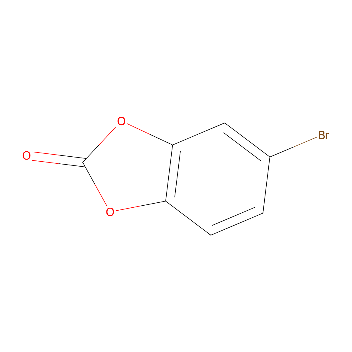 5-Bromo-1,3-dioxaindan-2-one molecular structure, CAS 195372-56-6