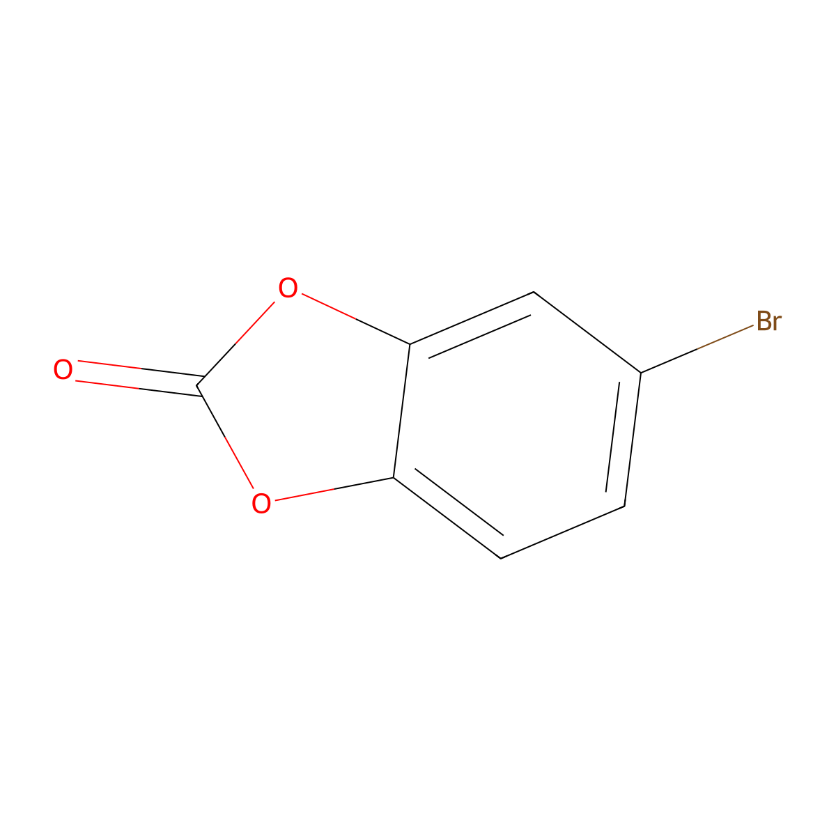 5-Bromo-1,3-dioxaindan-2-one molecular structure, CAS 195372-56-6