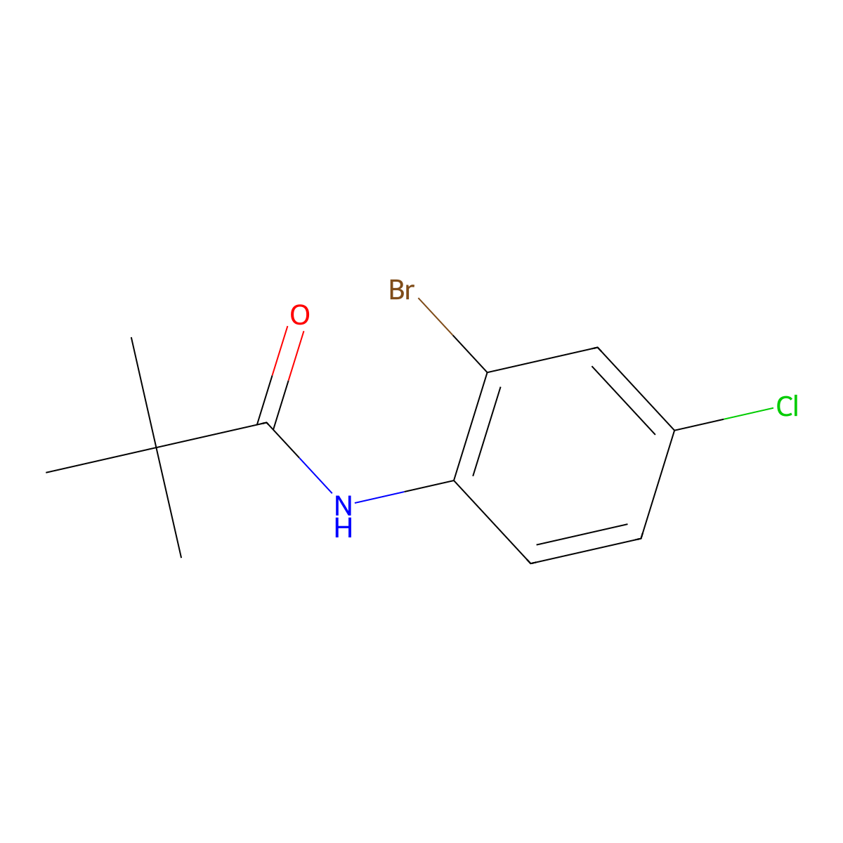 2-Bromo-4-chloropivalamide molecular structure, CAS 195372-65-7