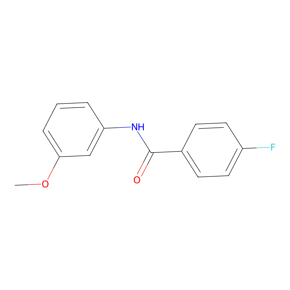4-fluoro-N-(3-methoxyphenyl)benzamide molecular structure, CAS 195379-01-2
