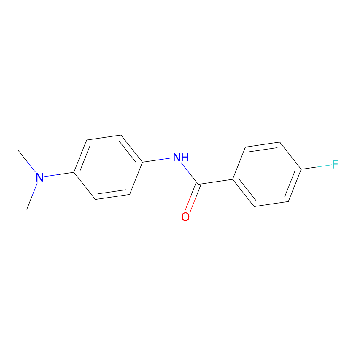 N-[4-(dimethylamino)phenyl]-4-fluorobenzamide molecular structure, CAS 195379-02-3